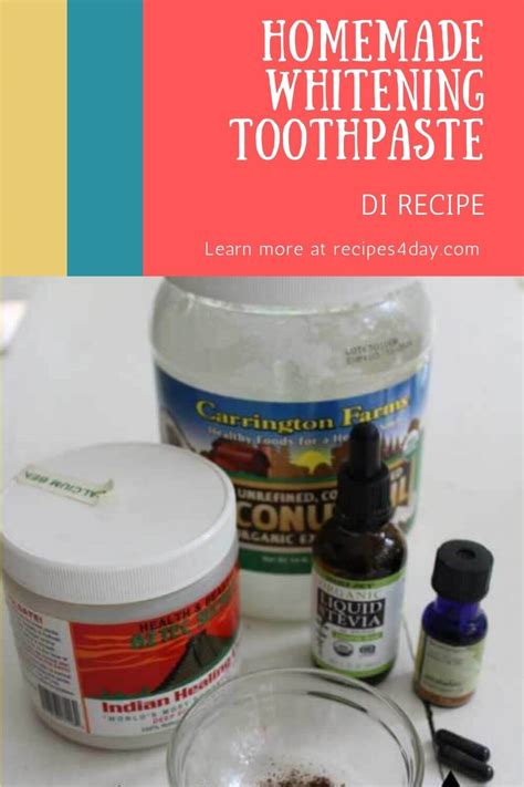 Homemade Whitening Toothpaste
