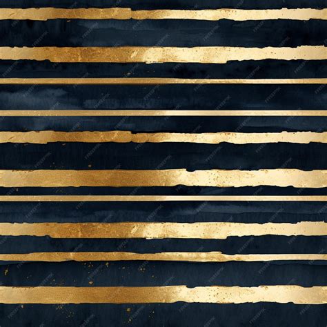 Premium AI Image | a close up of a black and gold striped background ...