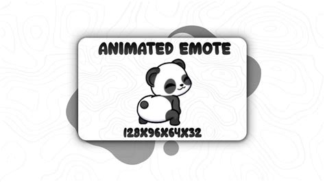 Animated Twitch Emote Panda Twerk Emote Dance Emote Cute Etsy