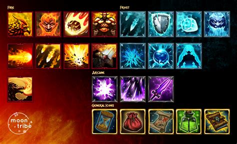 Gamedev Game Art Skill Icons Rpg Icons Mmo Rpg Fire Icons Frame By