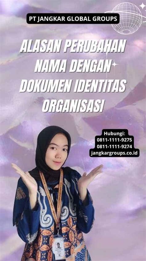 Perubahan Nama Dengan Dokumen Identitas Organisasi Jangkar Global Groups