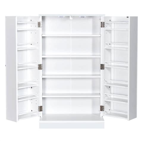 Costway In White Farmhouse Kitchen Pantry Storage Cabinet With