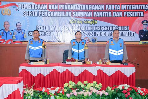 Polda Malut Gelar Penandatanganan Pakta Integritas Dan Pengambilan