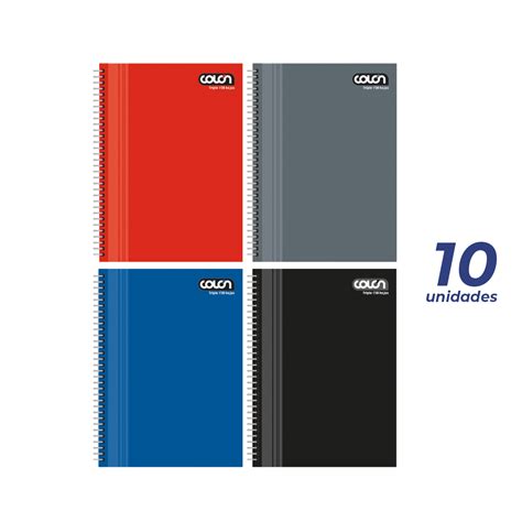 Ripley PACK X 4 CUADERNOS UNIVERSITARIOS TORRE TRIPLE MAT 7MM 150 HOJAS