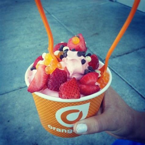 Fruity Froyo To The Rim Frozen Yogurt Fun Treats Fruity