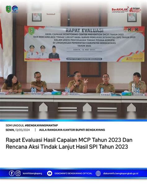 Rapat Evaluasi Hasil Capaian Mcp Tahun Dan Rencana Aksi Tindak