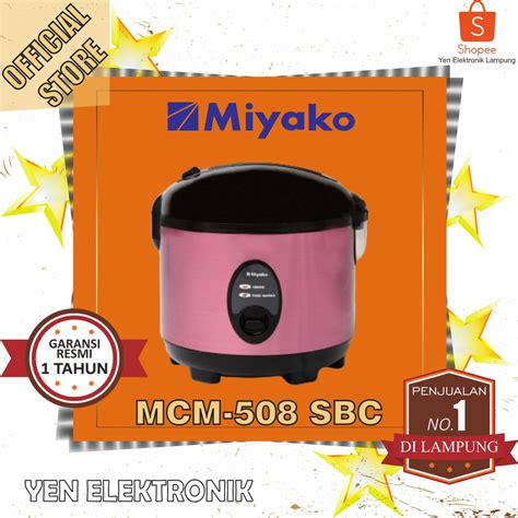 Jual Miyako Magic 1 8 Liter MCM 508 SBC Rice Cooker Murah Garansi