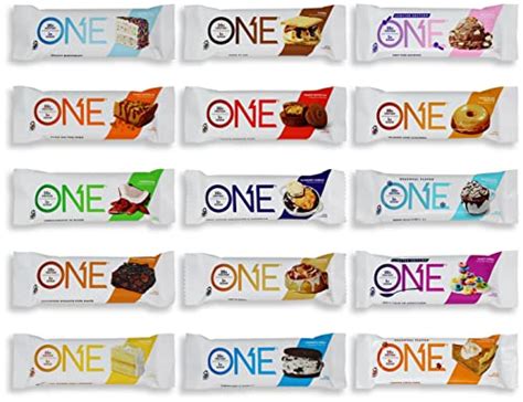 One Bars Protein Bars Variety Sampler | 12 Pack | 12 of 15 Flavors ...