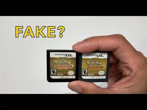 Pokemon Soul Silver Fake Cartridge