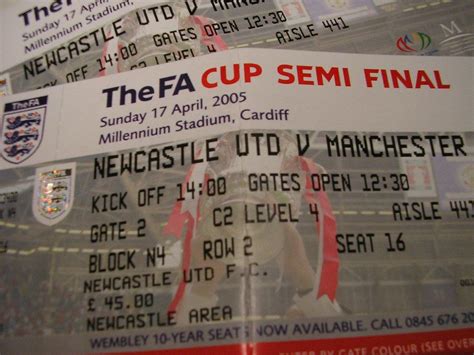 FA Cup - Semi Final 1 Tickets, Wembley Stadium, London, 20 April 2024