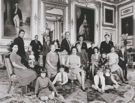 NPG x25290; The official Silver Wedding group photograph of Queen ...