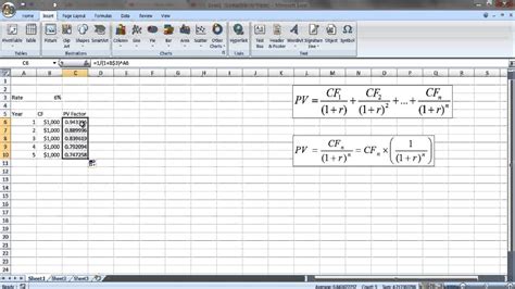 How To Calculate Present Value Using Excel