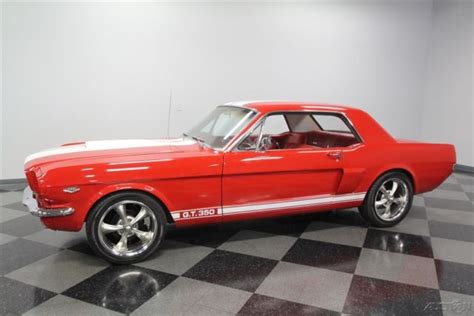 Stripes Red Pony Stang Fomoco Classic Vintage Collector Restored Muscle