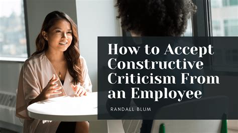 accept constructive criticism   employee behance