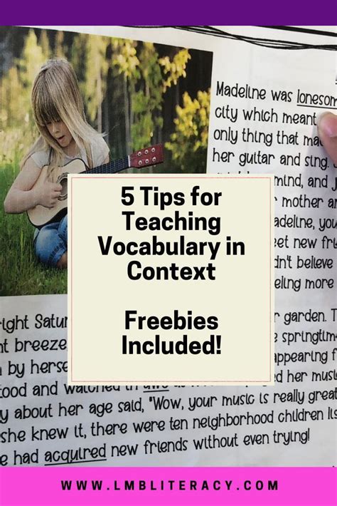 This Blog Post Includes Five Ways That I Teach Vocabulary In Context In