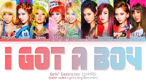 Girls Generation I Got A Boy Lyrics 소녀시대 I Got A Boy 가사 Color Coded