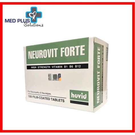 Hovid Neurovit Forte 100 S Tablets Vitamin B1 B6 B12 Untuk Saraf