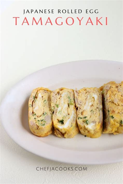 Tamagoyaki Japanese Rolled Egg Recipe Mixing With Tuna And Green