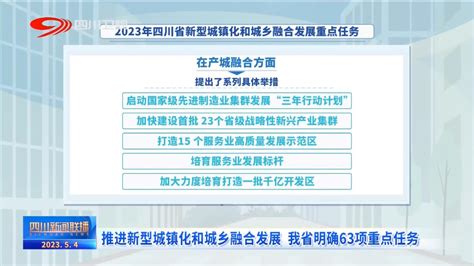 推进新型城镇化和城乡融合发展 我省明确63项重点任务四川在线