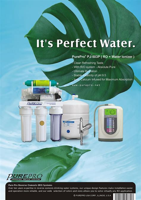 Purepro Perfect Water Pj P Reverse Osmosis Water Ionizer Water