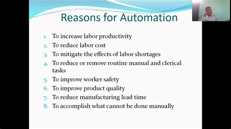 Automation And Robotics Unit 1 Lecture 1 Roe 078 Youtube