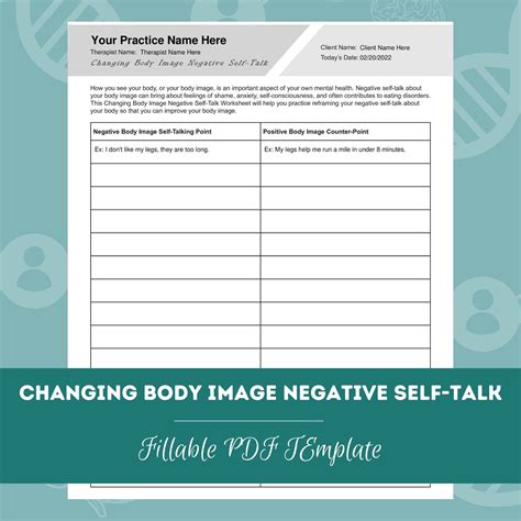 Positive Self Talk Worksheets Worksheets Worksheets Library