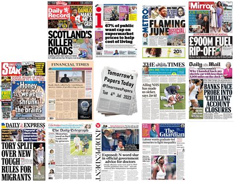 Tomorrows Papers Today On Twitter Summary Of Tuesday S Front Pages