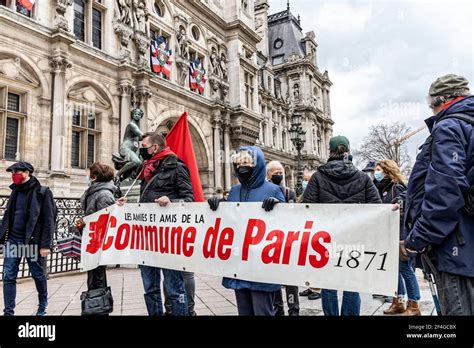 Paris France 18th Mar 2021 Commemoration Of The 150th Anniversary