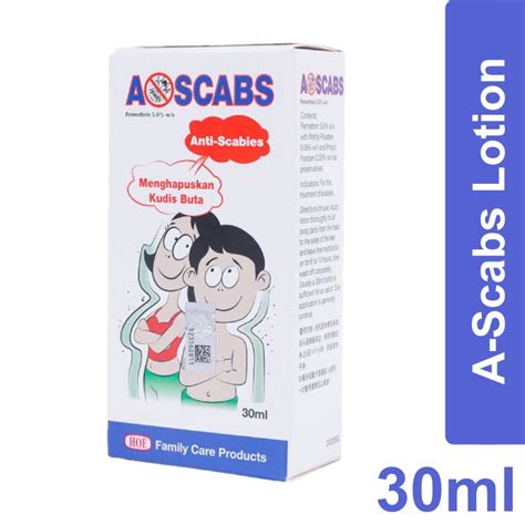 A Scabs Anti Scabies Lotion 消灭疥疮 Menghapuskan Kudis Buta 30ML Shopee