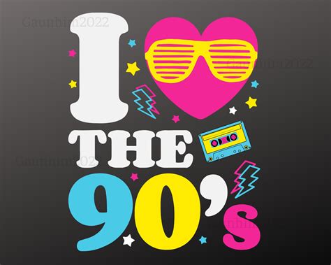 I Love The Nineties Nineties Costume Svg Nineties Svg The Etsy Canada