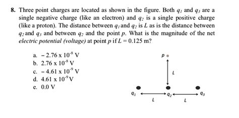 8 Three Point Charges Are Located As Shown In The Fi… Solvedlib