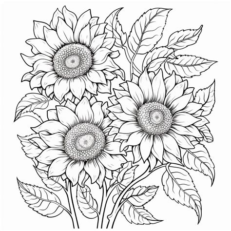 Dibujo 35 De Flores Para Colorear