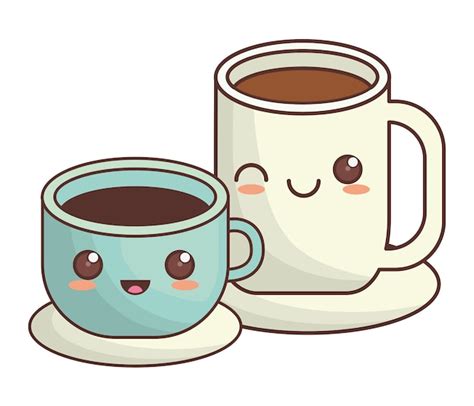 Imagen De Icono De Taza De Café Kawaii Vector Premium