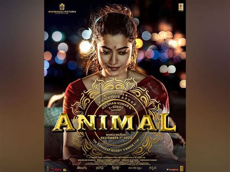 ‘animal Rashmika Mandannas First Look Poster Unveiled The Arabian