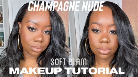 Champagne Nude Soft Glam Makeup Tutorial New Makeup Allurebyash