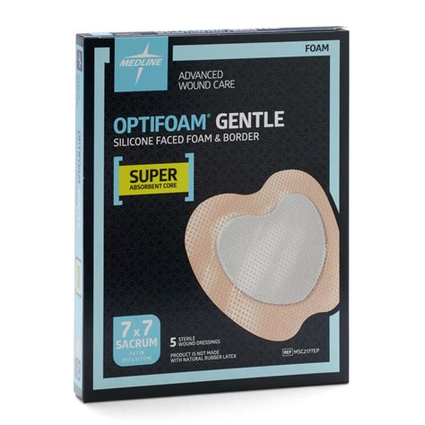 Optifoam Gentle Foam Dressing With Silicone Adhesive Face And Border