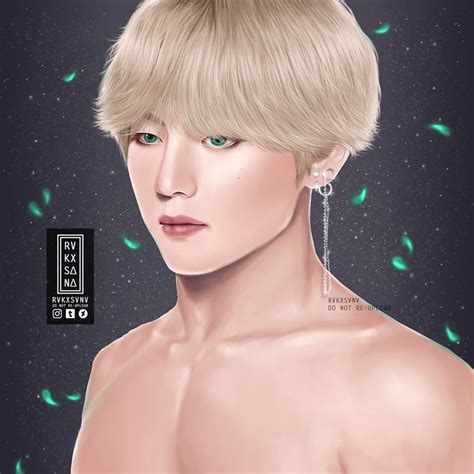 RvkxsΔnΔ в Instagram « Taehyung Fanart Swipe For “clean” Version