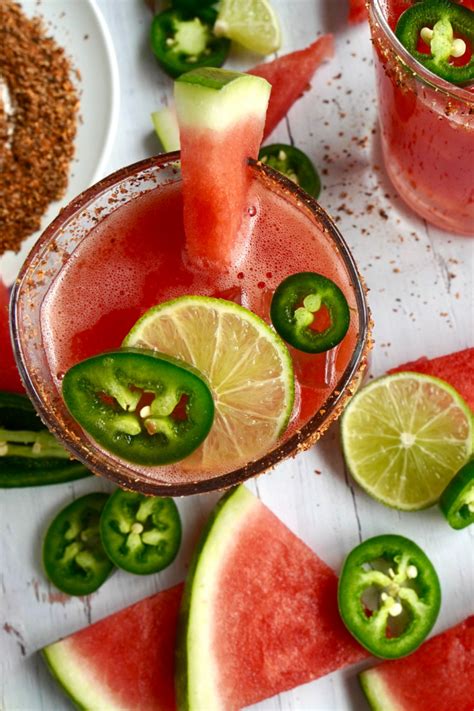 Watermelon JalapeÑo Margaritas Slice Of Honey