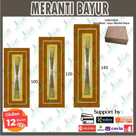 Jual Kusen Dan Daun Jendela Kayu Meranti Sumatra Bayur Shopee Indonesia