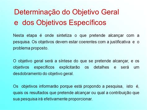 Tcc Objetivo Geral E Especifico Exemplo Novo Exemplo