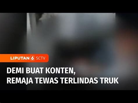 Nekat Mengadang Truk Demi Buat Konten Remaja Di Tangerang Tewas