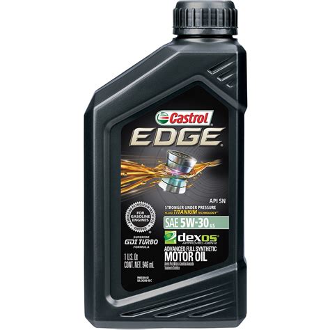 Castrol Edge 5W-30 Advanced Full Synthetic Motor Oil, 1 Quart - Walmart ...