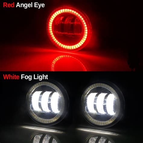 2 X Angel Eye Mistlamp Auto Led Lens Fog Driving L Grandado