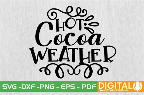 Hot Cocoa Weather Graphic By Svgwow Creative Fabrica