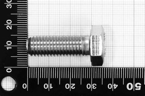 M10x30 Hexagon Cap Screw Fully Threaded DIN 933 Stainless Steel AISI