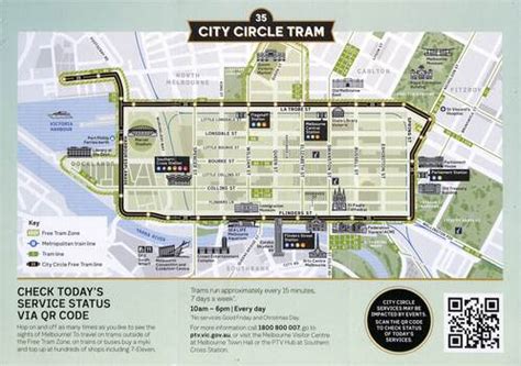 Pamphlet Public Transport Victoria Ptv City Circle Tram