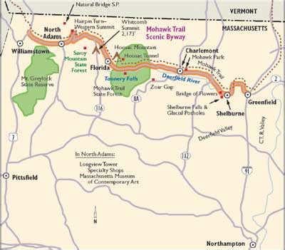 Mohawk Trail Scenic Byway Map - Aurie Shaylyn