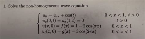 Solved Solve The Non Homogeneous Wave Equation Utt Uzz Chegg