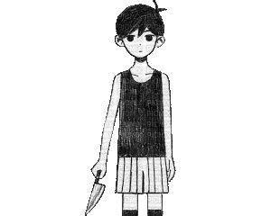 Omori Knife Omori Black White Edgy Knife Free Animated