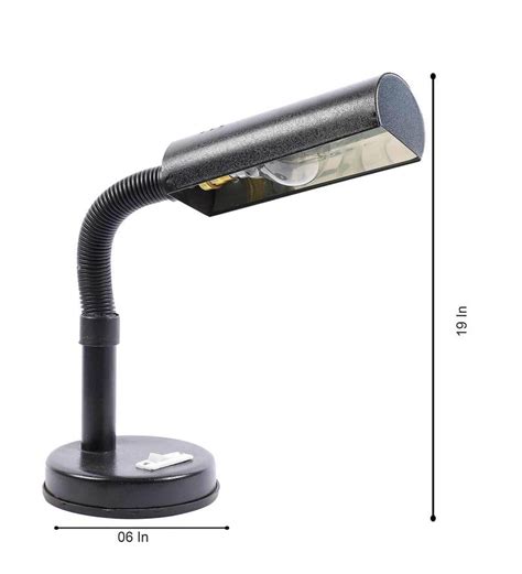 Buy Cherosi Black Study Lamp With Metal Base By Tu Casa Online Work